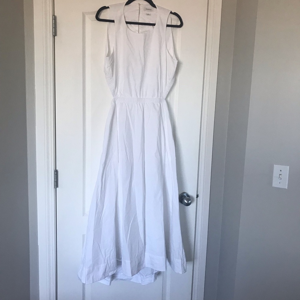 Aritzia Babaton 100% cotton Poplin Cella Elegant White Dress